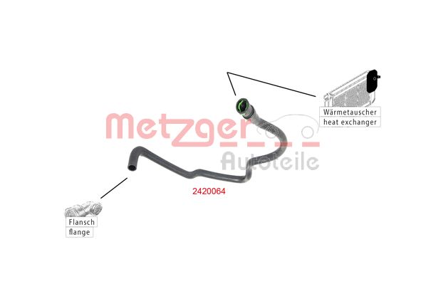 METZGER 2420064 Kühlerschlauch